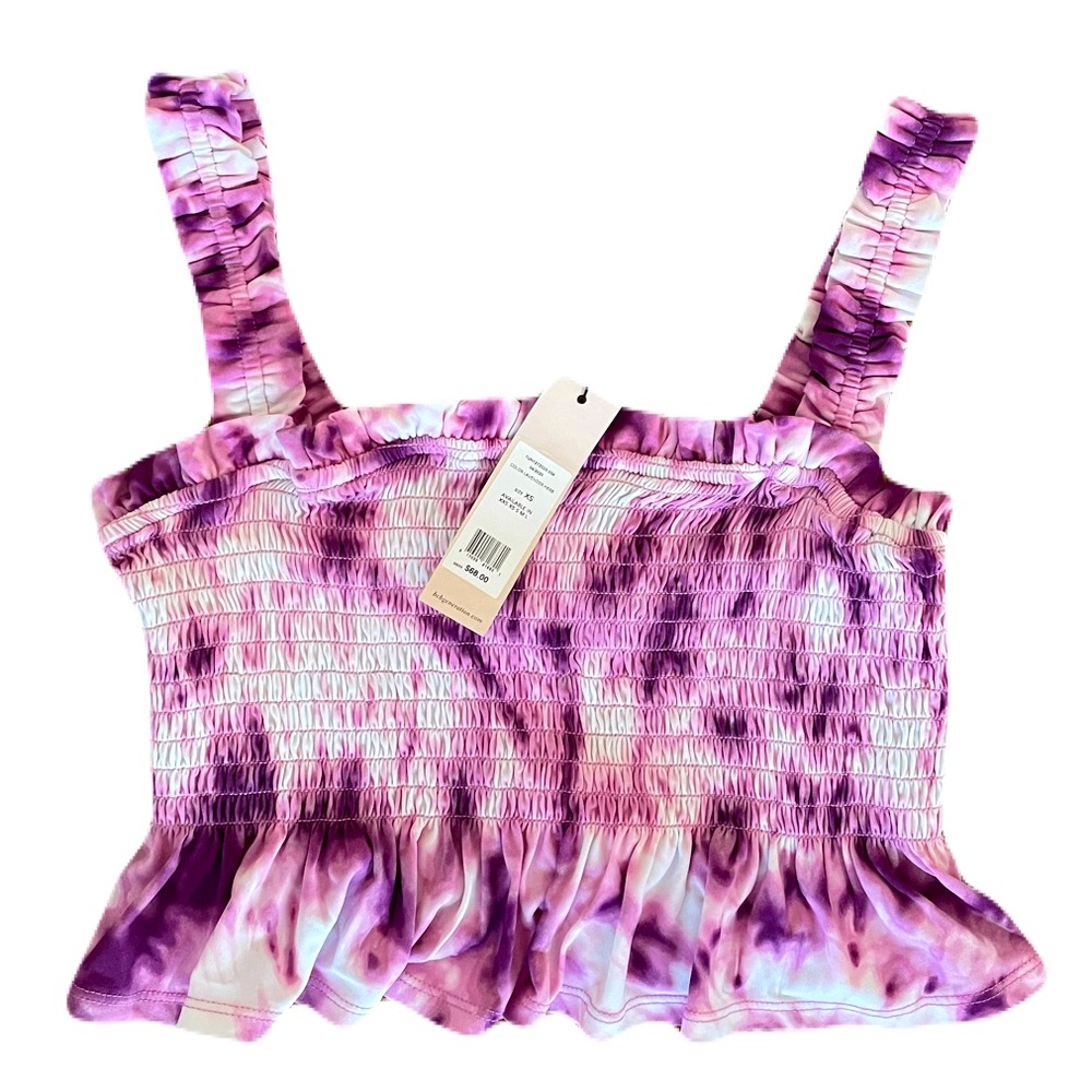 BCBGeneration Lavender Tie-Dye Women's Top